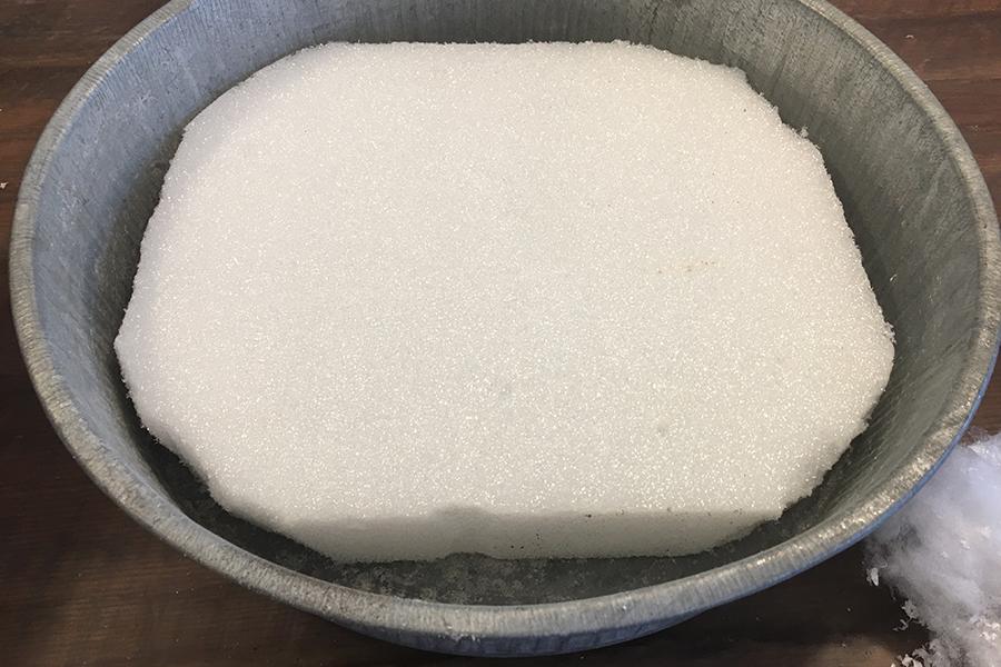 Styrofoam in Bin