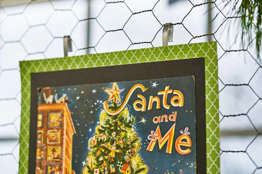 diy photo display Santa and me card