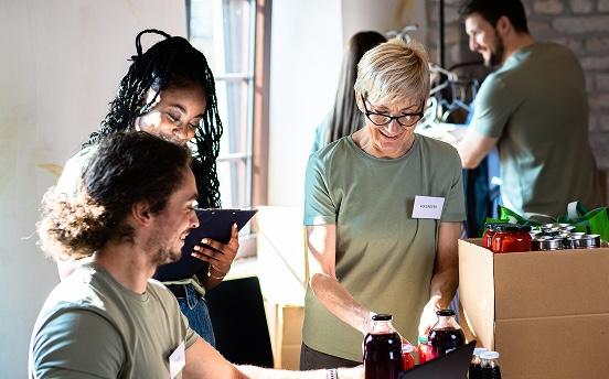 memorial day people working together
