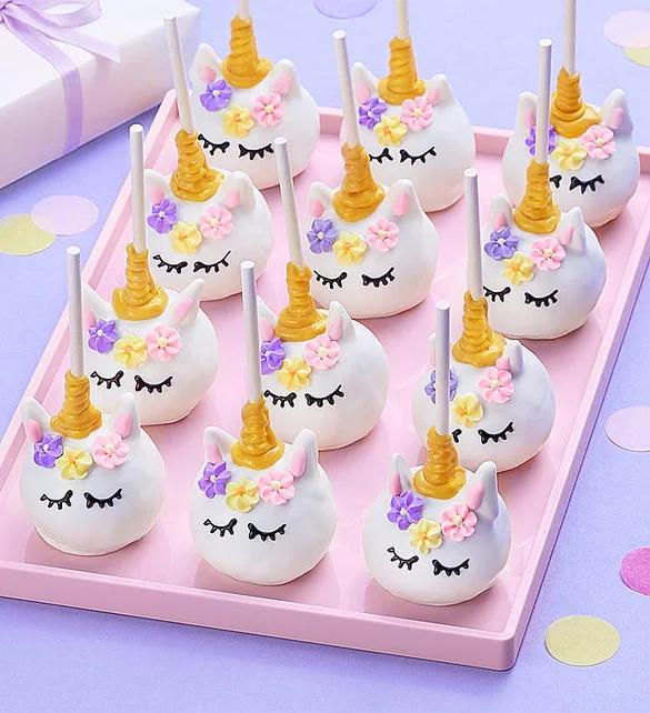 gifts for coworkers Unicorn Truffle Cake Pops